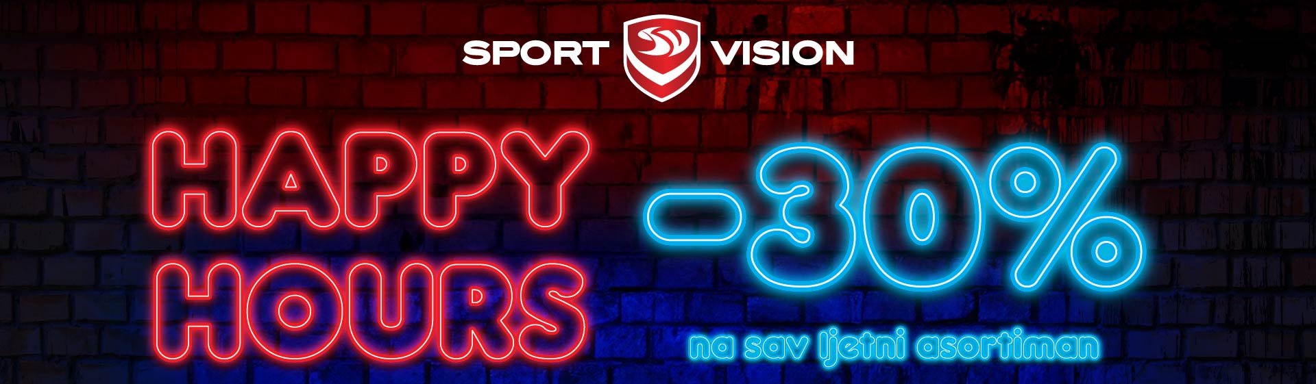 Pripremili smo vam još jednu sjajnu Happy Hours akciju u Sport Vision trgovinama!